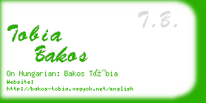 tobia bakos business card